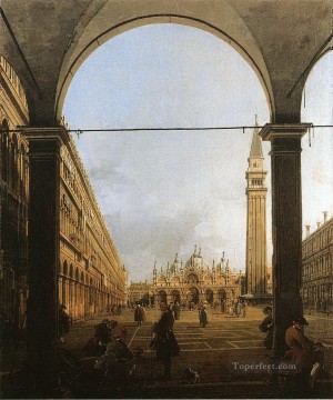 Canaletto Painting - piazza san marco looking east Canaletto